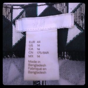 Straight let side zip funky H&M pant